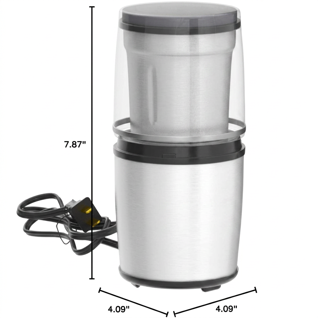 Kitchen grinder with removable bowl for ingredient preparation