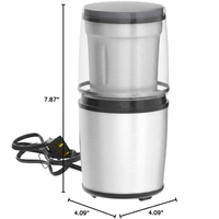 Kitchen grinder with removable bowl for ingredient preparation