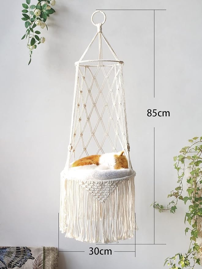 Removable Cat Hammock with Hanging Basket Design