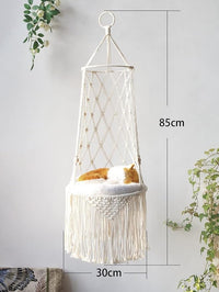 Removable Cat Hammock with Hanging Basket Design