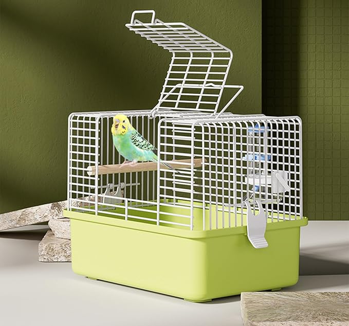 bird travel cage with removable tray for easy cleaning