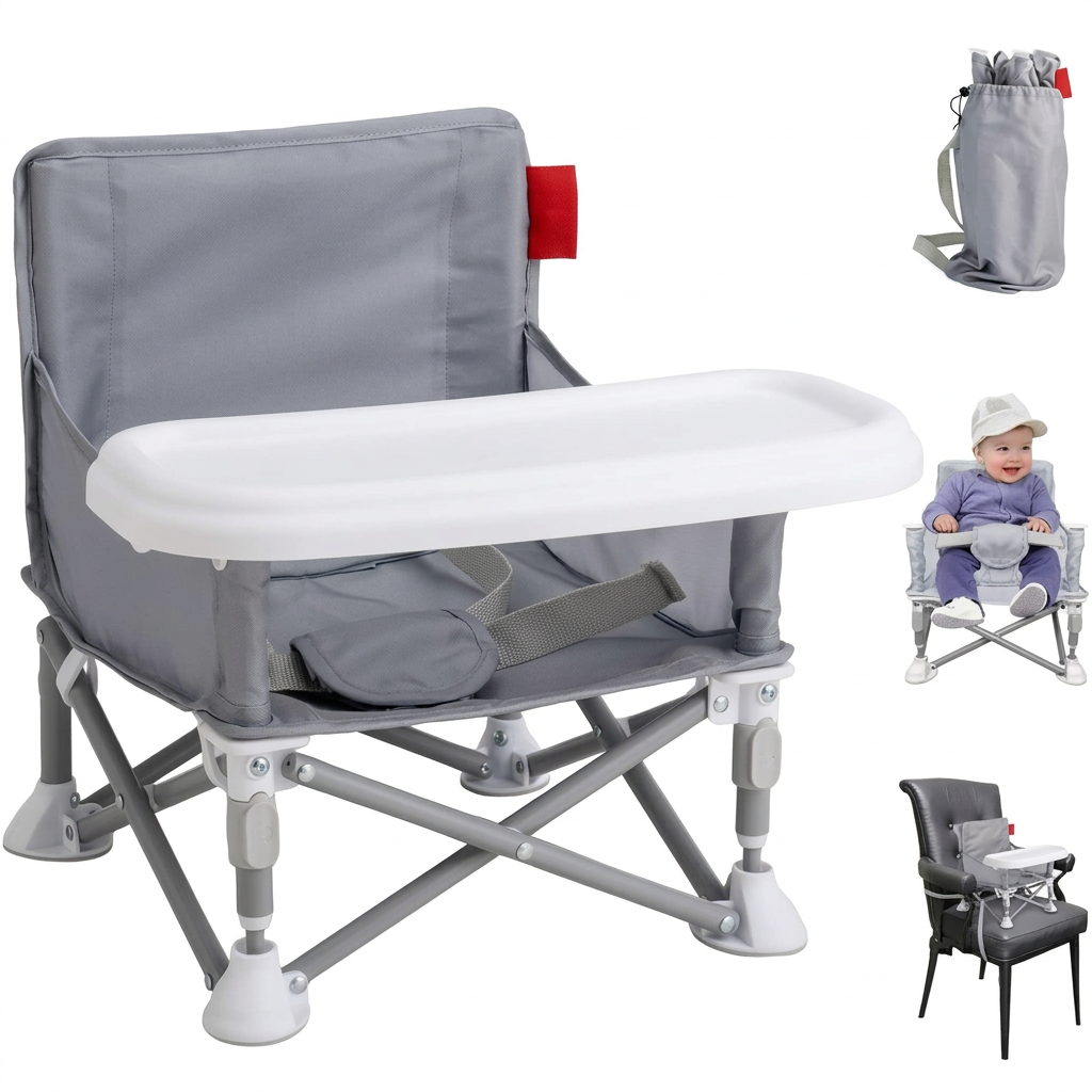 Removable Tray for Portable Booster Seat, Ideal for Dining and Easy Cleaning