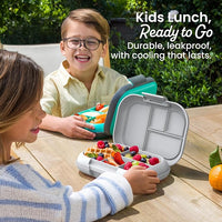Removable tray inside kids food storage container