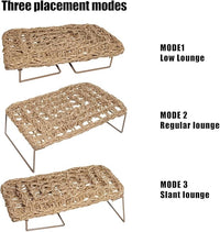 Durable Reptile Basking Bed Hammock with Metal Legs for Bearded Dragon"
