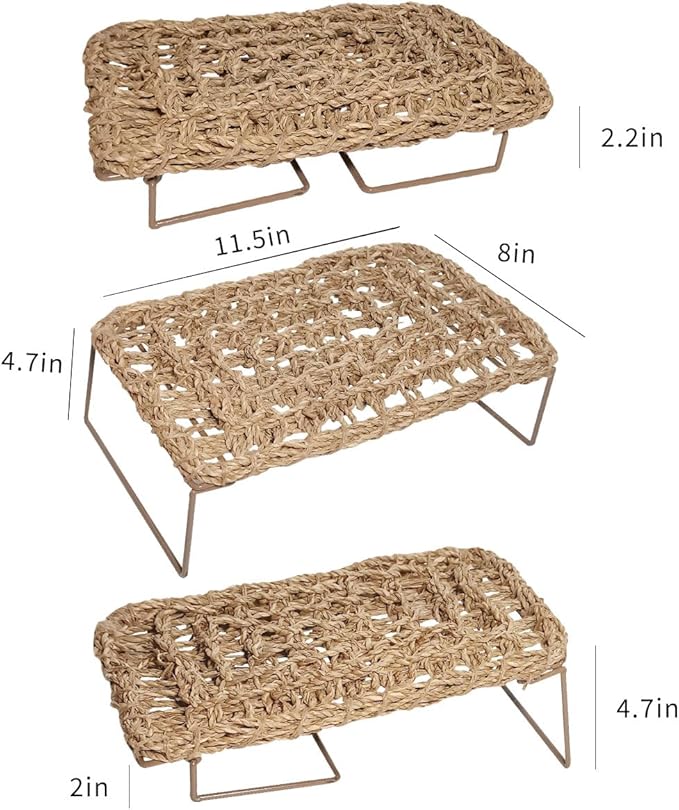 Rectangle Bearded Dragon Hammock with Metal Legs for Lizards, Geckos, Snakes