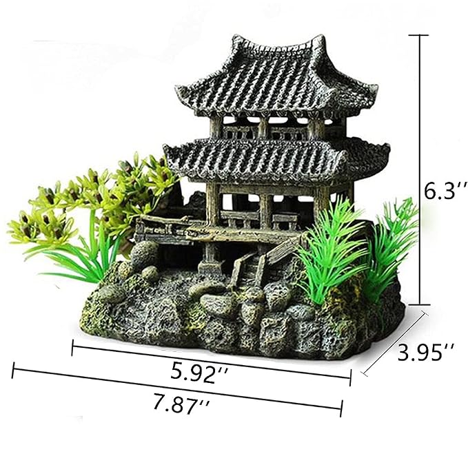 Resin Aquarium Building Ornament for Fish Tank and Aquascaping