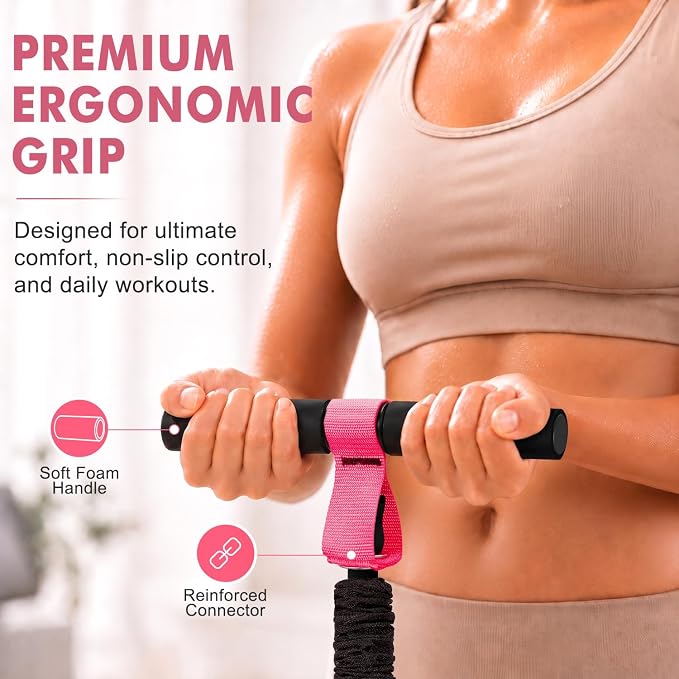 Resistance puller used for seated strength exercises and everyday fitness routines.