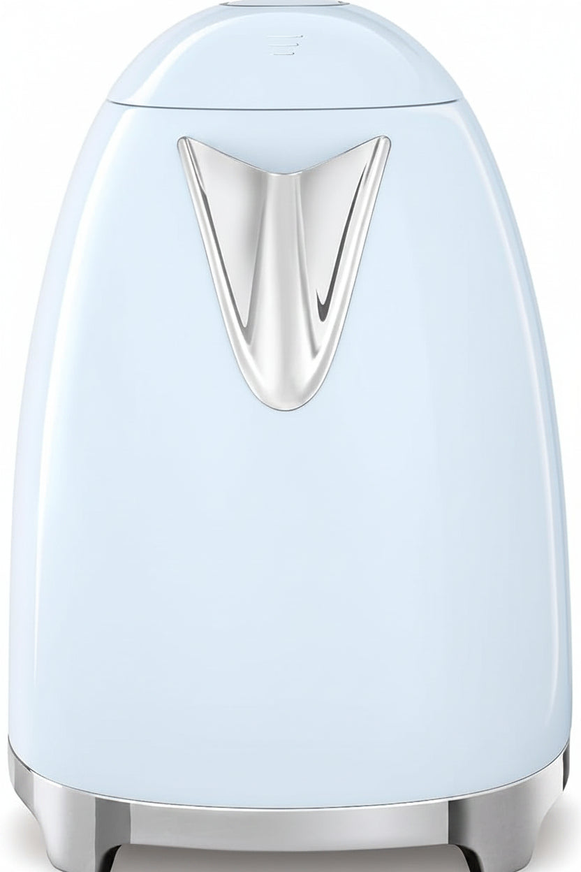 Retro electric kettle with convenient soft-open lid