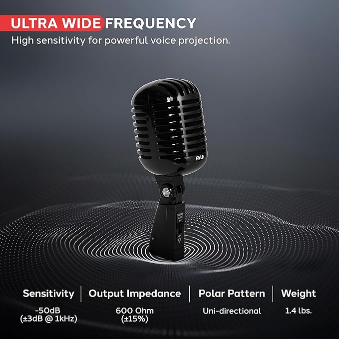 Retro Stage Microphone For Live Performance And Singing