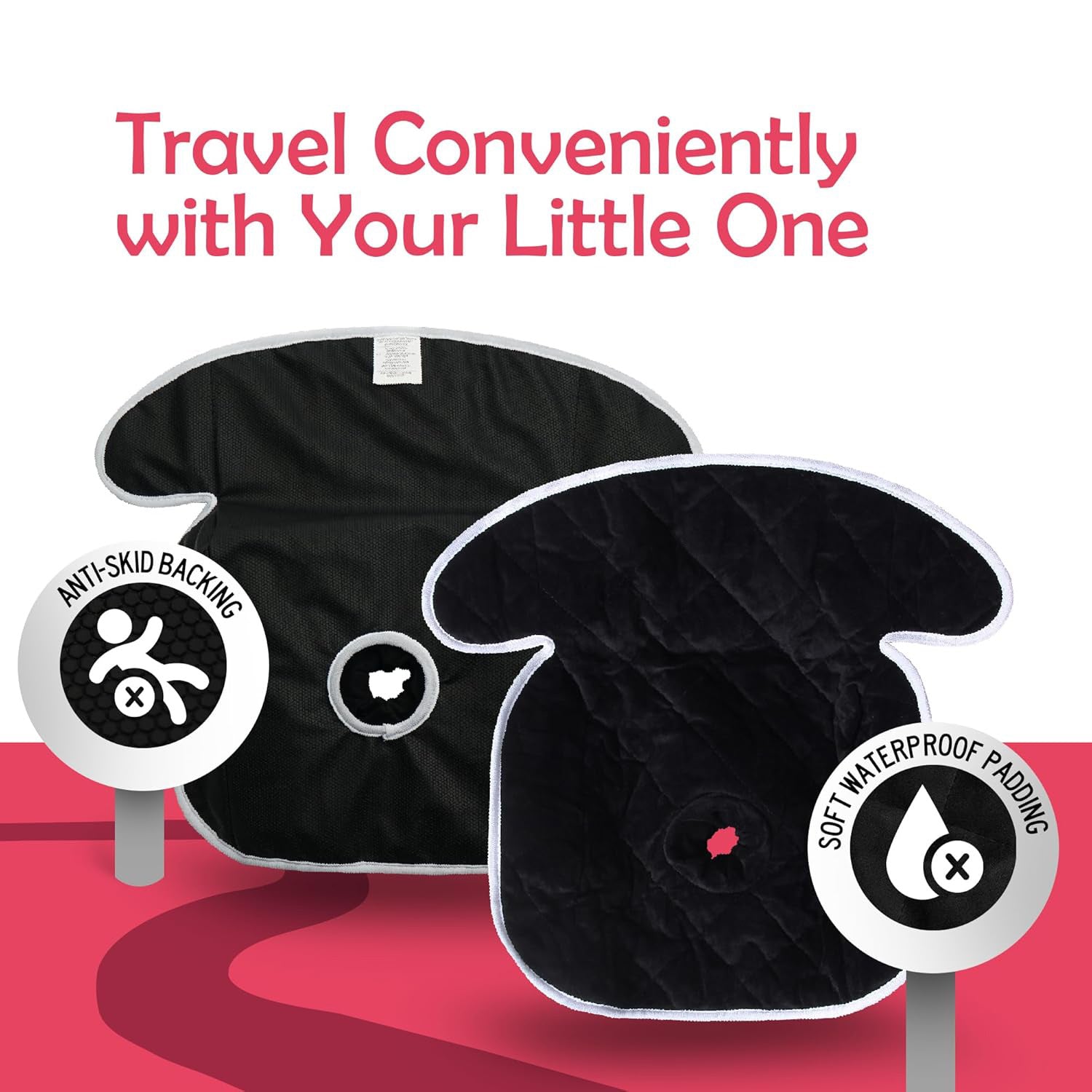 reusable baby piddle pad with waterproof backing layer