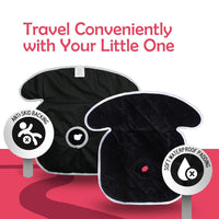 reusable baby piddle pad with waterproof backing layer