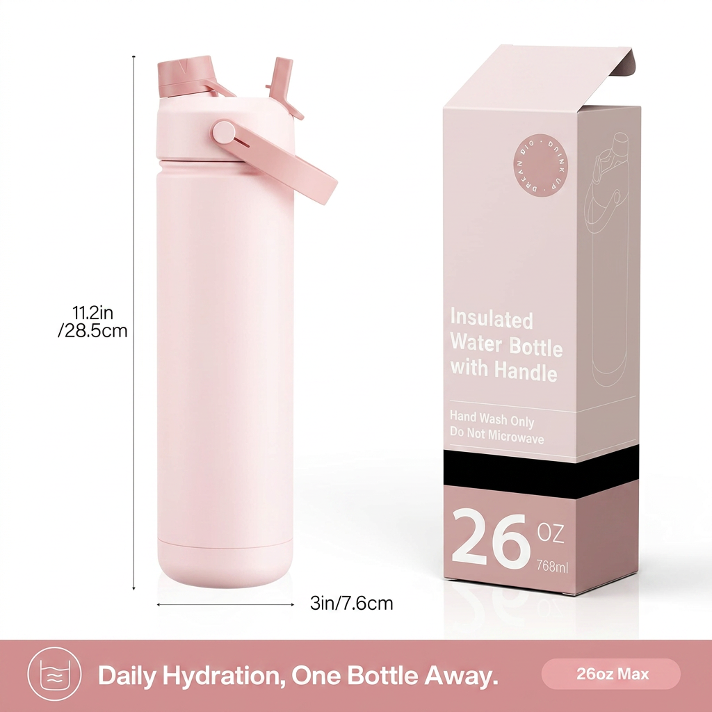 Reusable BPA free water bottle for safe daily hydration