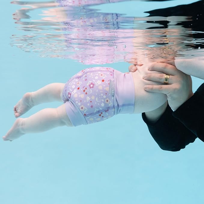 Reusable Happy Nappy Duo Swim Diaper, eco-friendly and comfortable for water activities.