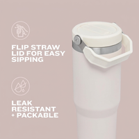 Reusable stainless steel tumbler with straw for eco friendly use