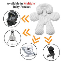 Reversible Baby Seat Support Insert, Soft Minky and Microfiber Fabrics, Ideal for Car Seats & Strollers