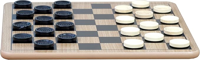 Reversible Classic Board Game for Chess, Checkers, and Tic-Tac-Toe