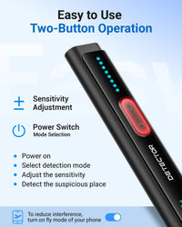 rf signal detector for finding gps trackers and hidden bug devices