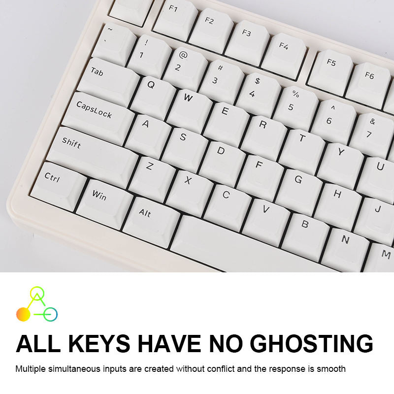 RGB Backlit Mechanical Keyboard With Tactile Key Switches