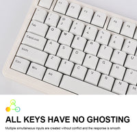 RGB Backlit Mechanical Keyboard With Tactile Key Switches