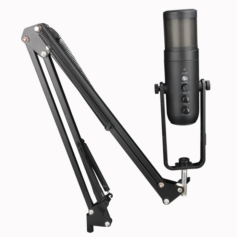 RGB gaming microphone for computer desktop setup