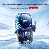 Car Phone Holder Charger With RGB LED Lighting Feature