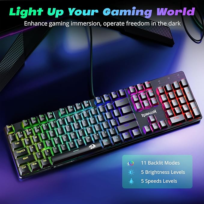 keyboard RGB lighting close up