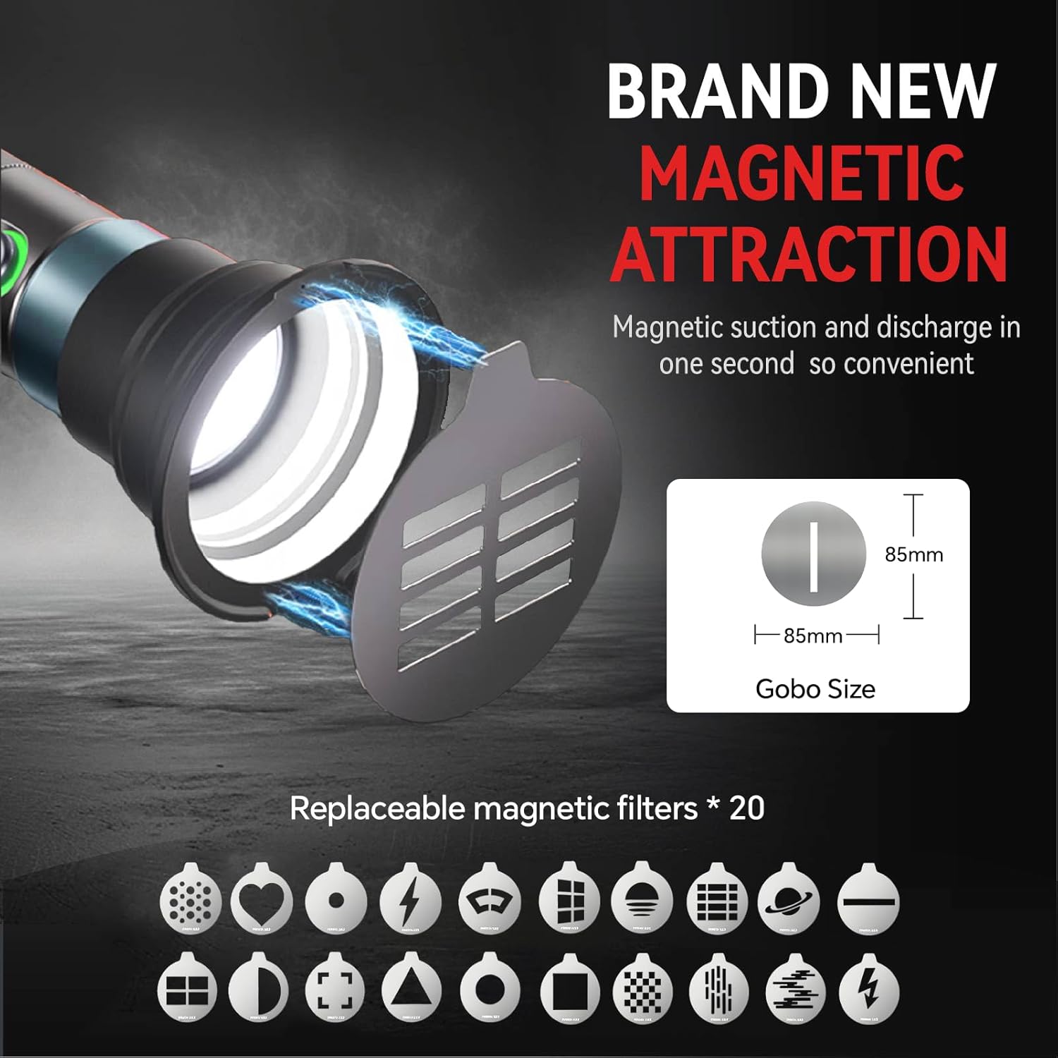 RGB LED spotlight for video and photography lighting