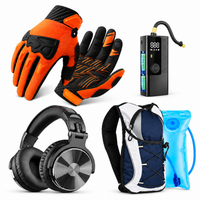  Ride Ready Essentials Bundle with cycling gloves tyre inflator headphones and hydration backpack