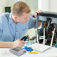 RJ45 Cable for Verifying Cable Integrity After Crimping, Works with Ethernet Cables.