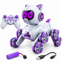 Robot cat toy with smart interactive design for kids