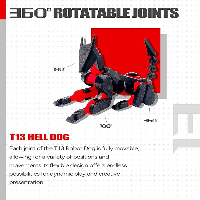 Robot Titan Action Figure – T13 3D Printed Movable Figure with Multi-Jointed Design