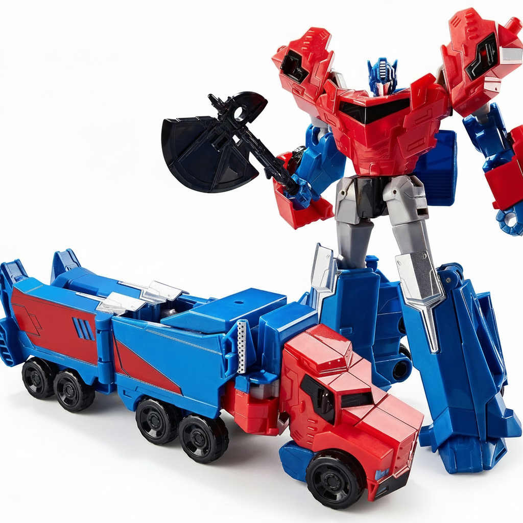 Robot to vehicle toy for kids creative play