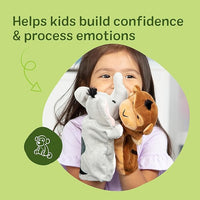 Role-playing hand puppets set for kids aged 2+