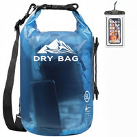 Roll-top dry storage bag for travel, beach, and outdoor use