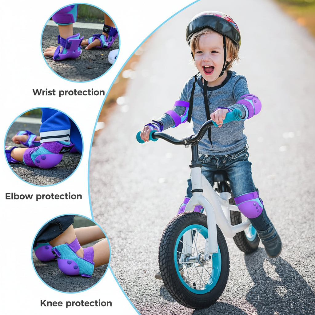 Protective knee and elbow pads for roller skating and inline skating