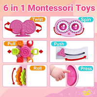 Rolling busy cube toy for supervised crawling activities