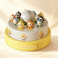 Rotating ball catching toy for kids puzzle desktop game