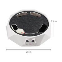 Rotating Cat Turntable Toy with Moving Plush Mouse