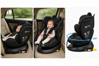 Child car seat with integrated rotating base