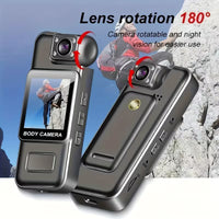 Mini Camera with 180 Degree Rotating Lens for Flexible Recording