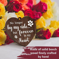 360-Degree Rotating Wooden Photo Frame for Pet Loss Remembrance