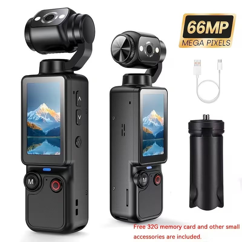 Camera with 180 Degree Rotating Display for Flexible Shooting
