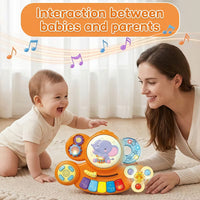 Rotating sensory learning toy for toddlers with vibrant colors