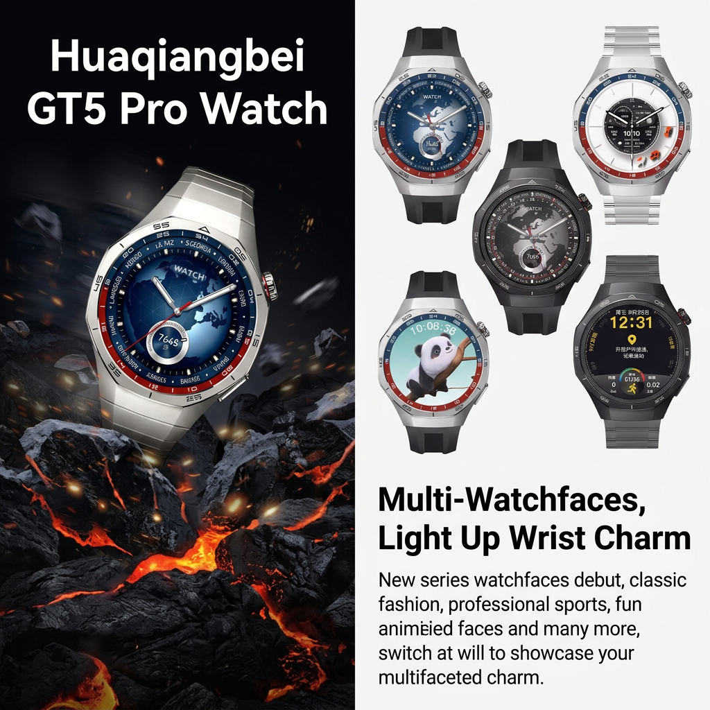 Round Dial Smartwatch With World Time Display