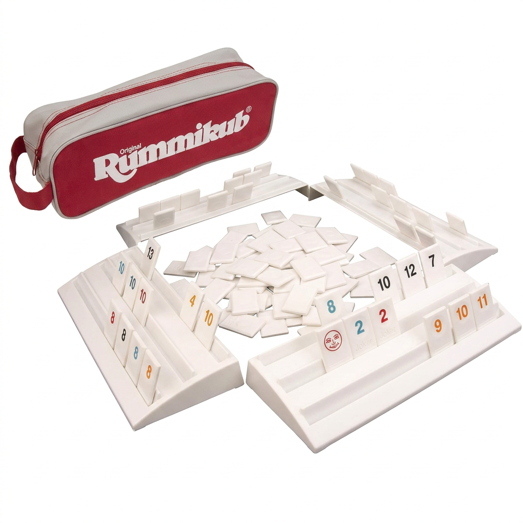 Rummikub original game with full-size racks and tiles