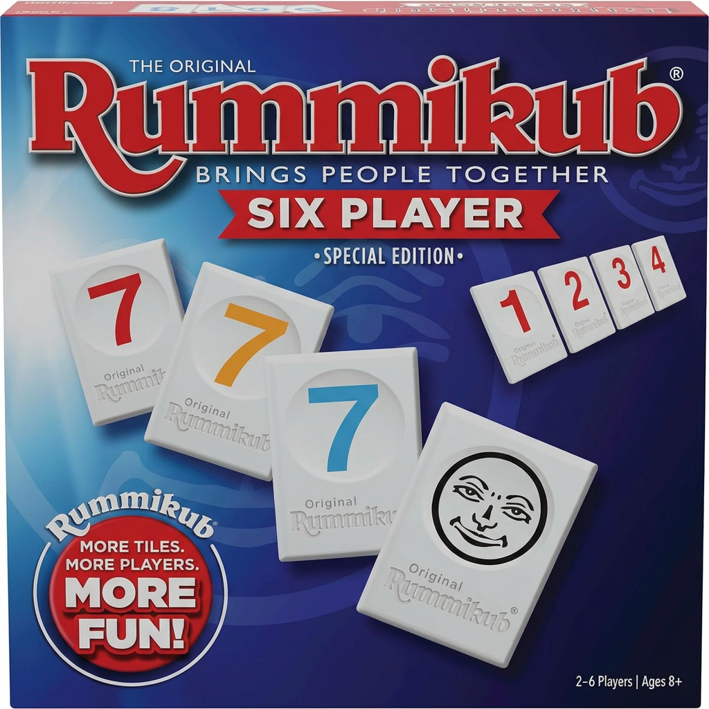 Rummy tile game six player edition for extended family fun