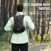 Running hydration pack for men and women with adjustable breathable straps