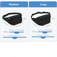Running waist bag with adjustable strap for outdoor activities