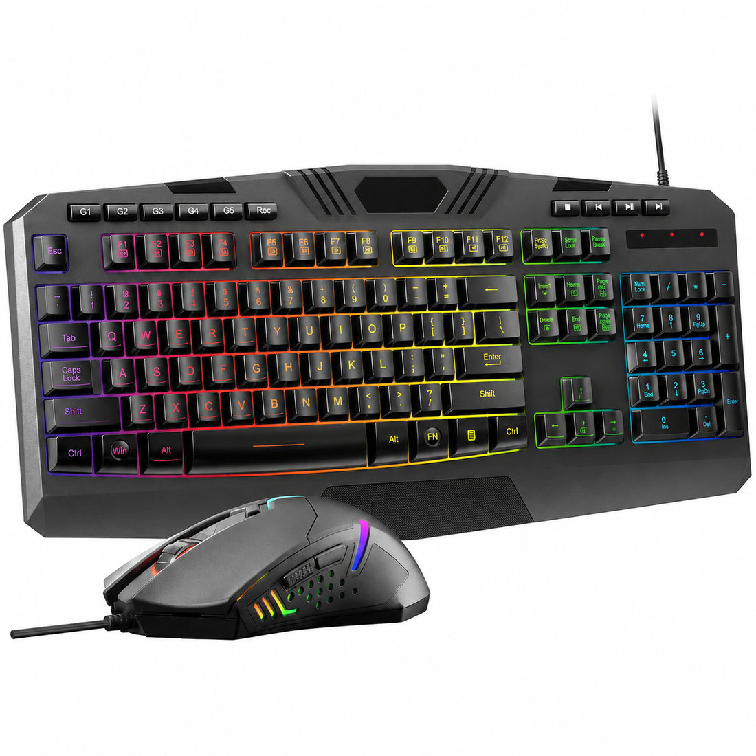 S101-3 PRO gaming keyboard and mouse combo with RGB lighting