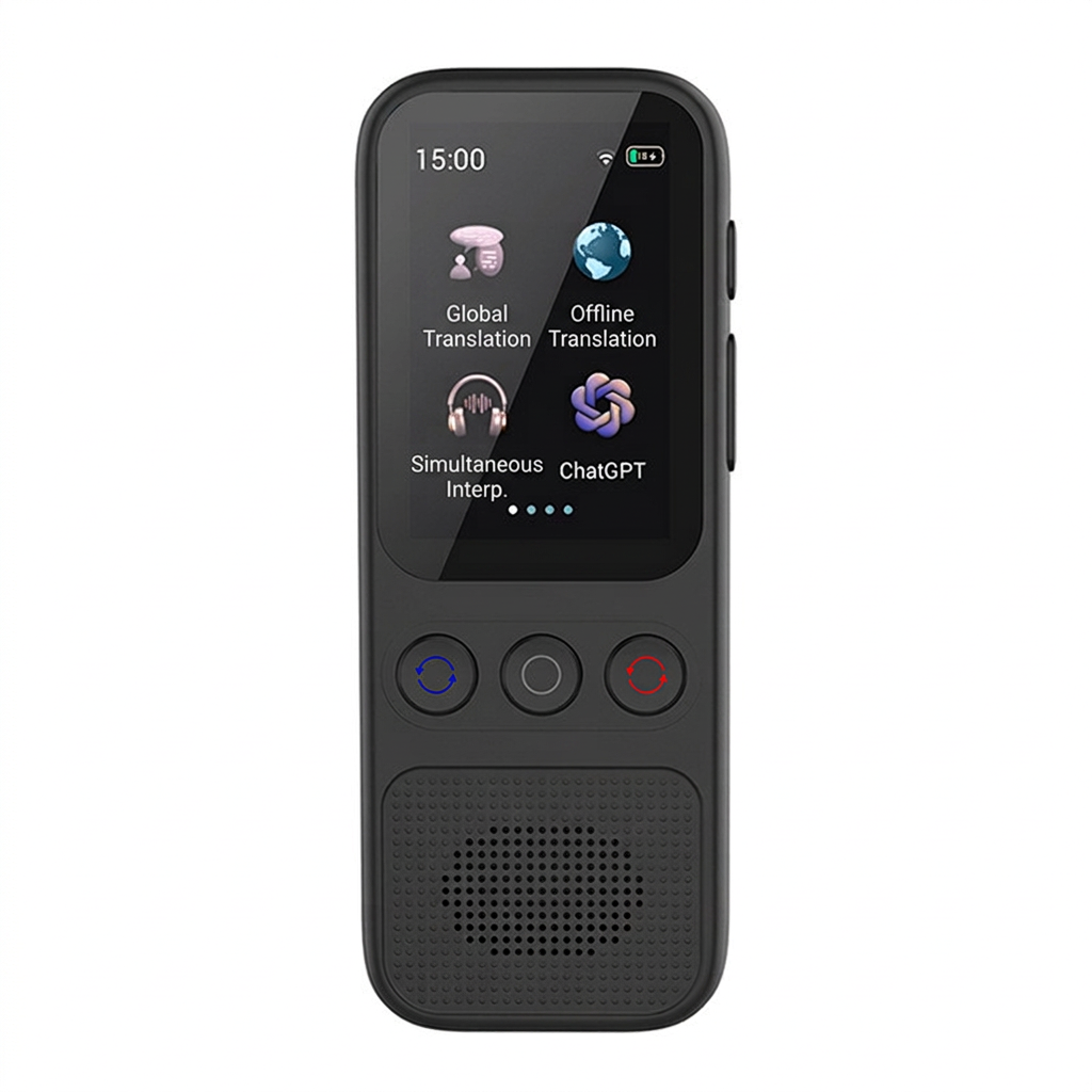 S801 AI smart voice translator with portable handheld design